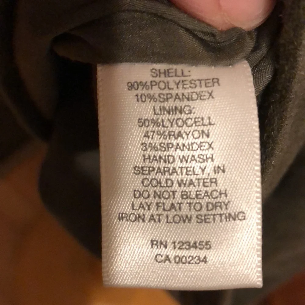 Design Lab Faux Suede in Cargo green lined slip dress Medium - Picture 4 of 5